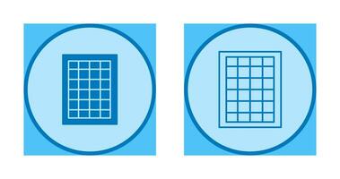 Table of Rates Vector Icon