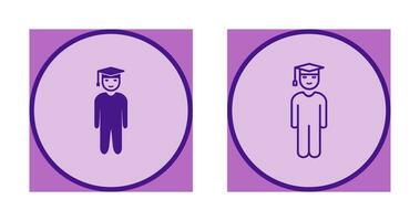 Unique Student Standing Vector Icon