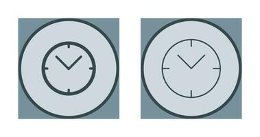 Unique Clock Vector Icon