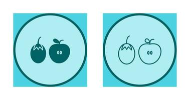 Fruits and VVegetables Vector Icon