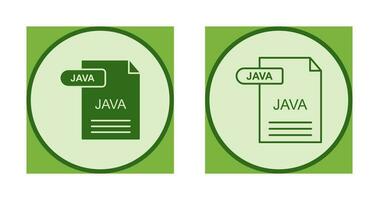 icono de vector de java