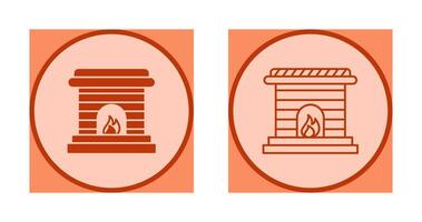 Fireplace Vector Icon