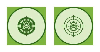 Bug Target Vector Icon