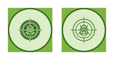 Bug Target Vector Icon