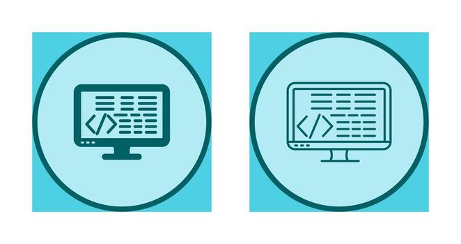 icono de vector de codificación