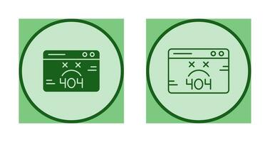404 Error Vector Icon