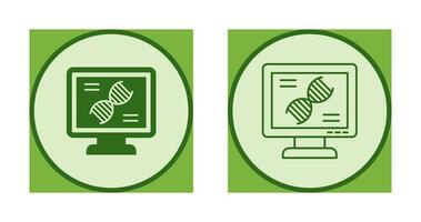 icono de vector de prueba de adn