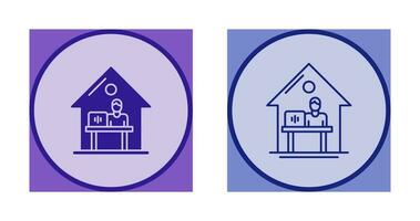 Work At Home Vector Icon