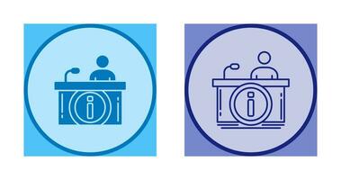 Information Desk Vector Icon