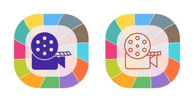 Unique Video Reel Vector Icon