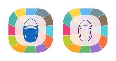 Unique Water Bucket Vector Icon