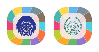 Orangutan Vector Icon