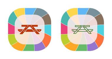 Picnic of Table Vector Icon