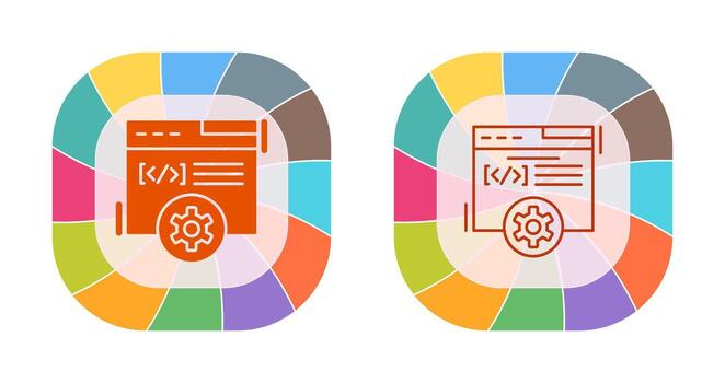 icono de vector de desarrollo web