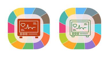 icono de vector de cardiograma