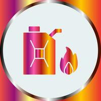 Unique Fuel to Fire Vector Icon