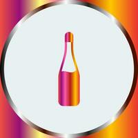 Champagne Bottle Vector Icon