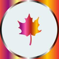 Autumn Leaf Vector Icon