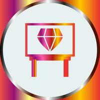 Diamond Exhibit Vector Icon