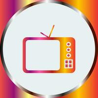 icono de vector de televisor