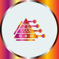 Pyramid Graph Vector Icon