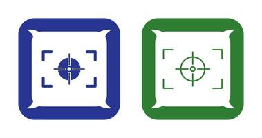 Unique Focus Horizontal Vector Icon