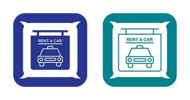 Rent a Car Vector Icon