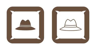 icono de vector de sombrero