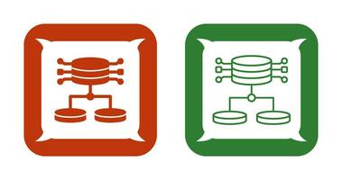 icono de vector de datos estructurados