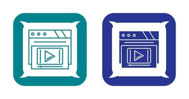 Video Player Vector Icon