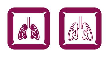icono de vector de pulmones