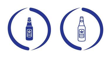 Beer Bottle Vector Icon