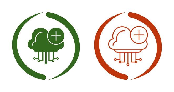 icono de vector de computación en la nube