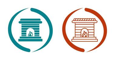 Fireplace Vector Icon