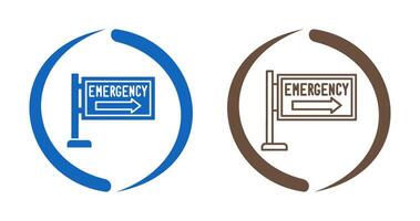 icono de vector de señal de emergencia