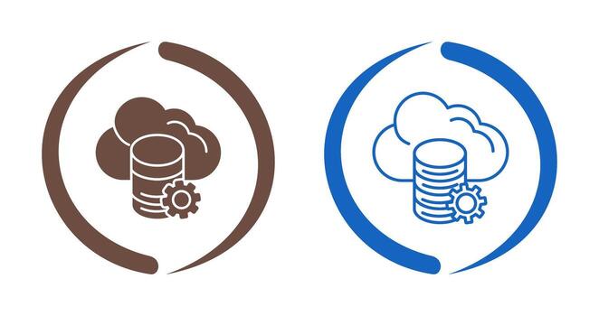 Cloud Data Vector Icon