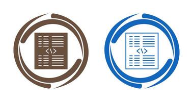Piece of Code Vector Icon