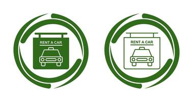 Rent a Car Vector Icon