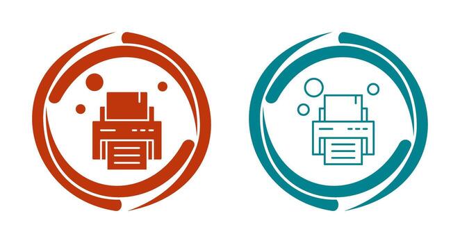 icono de vector de impresora