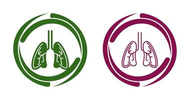 icono de vector de pulmones