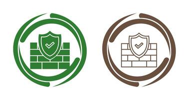 icono de vector de firewall