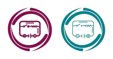 icono de vector de circuito eléctrico