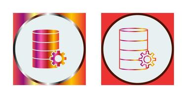 Unique Database Management Vector Icon