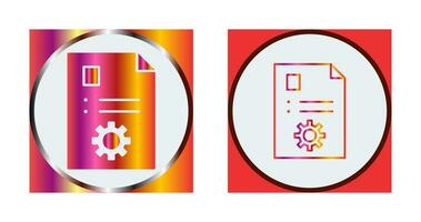 Unique Content Management Vector Icon
