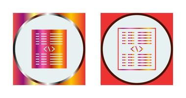 Piece of Code Vector Icon