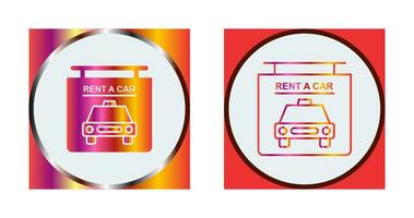 Rent a Car Vector Icon