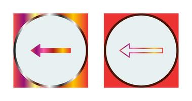 Unique Left Arrow Vector Icon