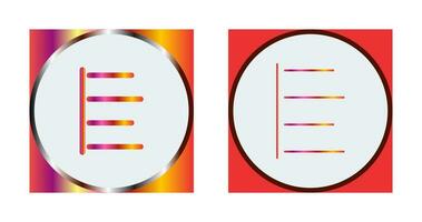 Unique Left Align Vector Icon