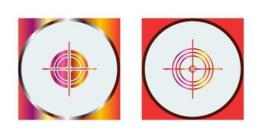 Unique Target Vector Icon