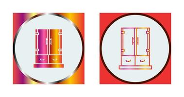 icono de vector de cajón de gabinete
